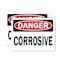 Signmission Corrosive Danger Sign, Vinyl Decal, 14in W x 10in L, 2PK OS-2PACK-DS-D-1014-L-19323 - alternate 1